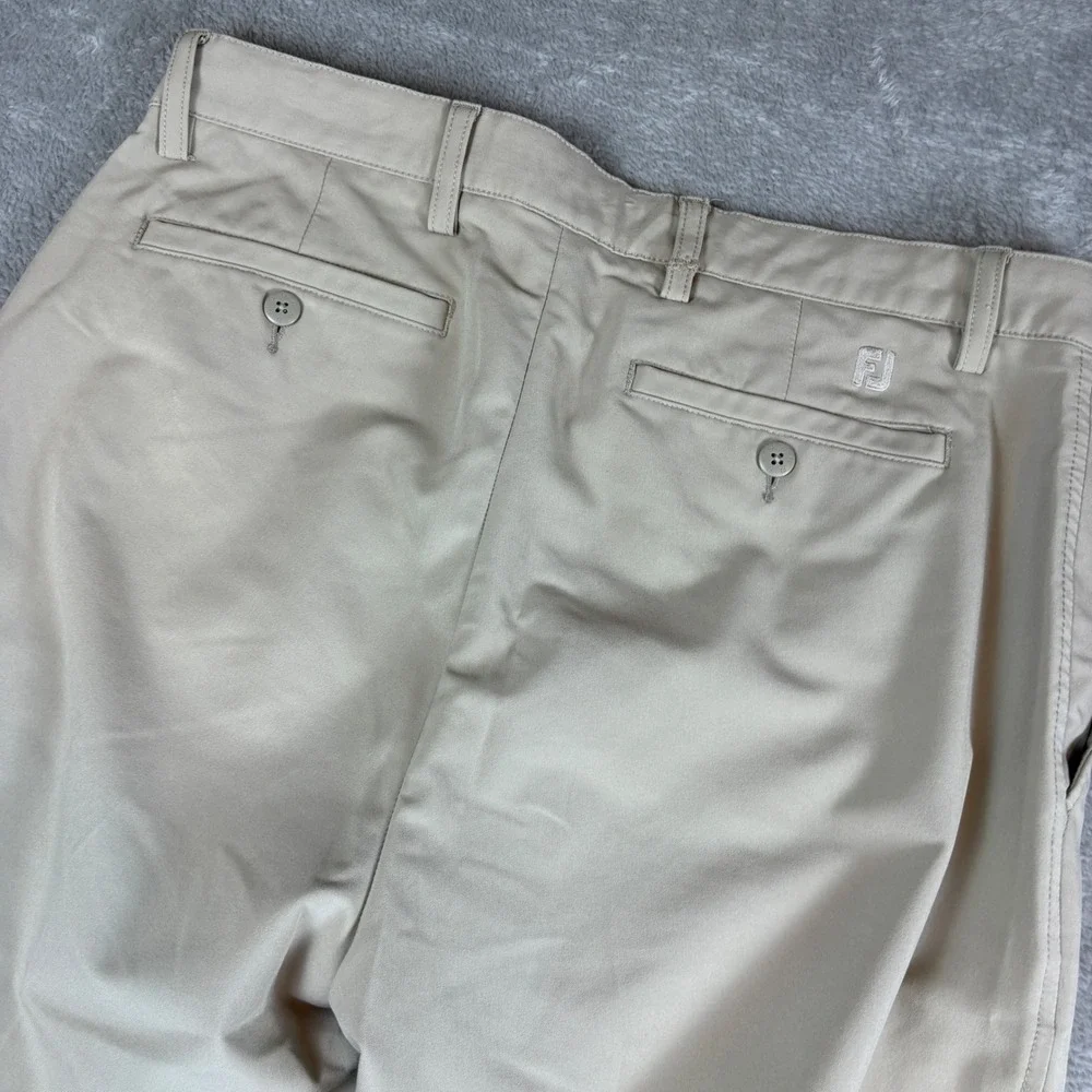 FootJoy Pants‎ Men 34x34 (Fits 34x32) Performance Golf Khaki Tan Stretch Regular